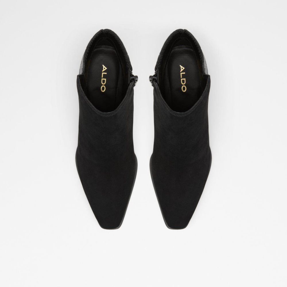 Női Aldo Equina Ankle boot - Block heel Bokacsizma Fekete | 975-OCUPEX