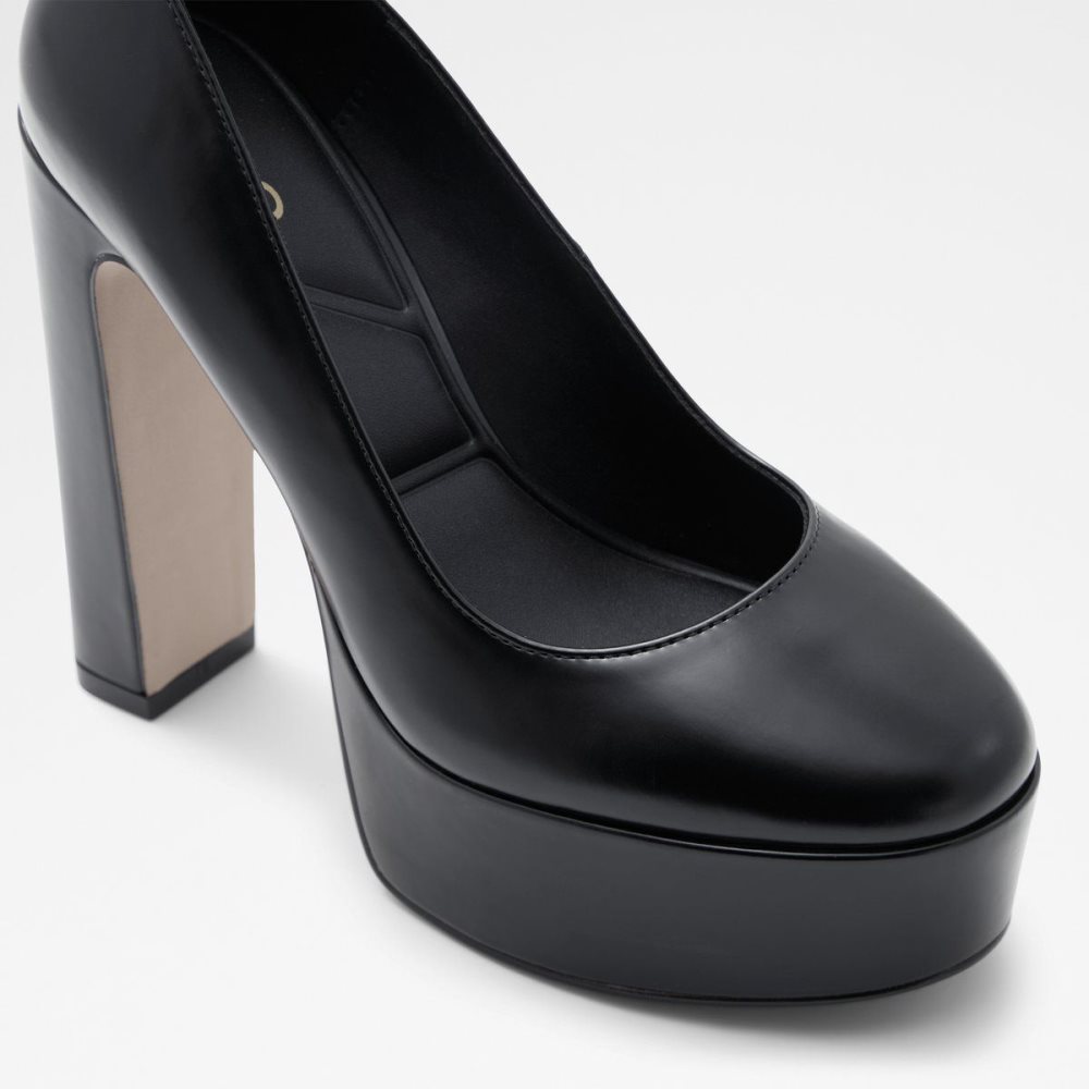 Női Aldo Fonda Ankle strap heeled shoe - Plateforme Platform Cipő Fekete | 864-IXOGSD