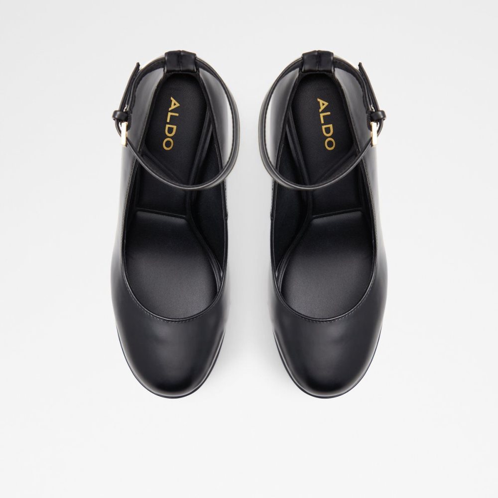 Női Aldo Fonda Ankle strap heeled shoe - Plateforme Platform Cipő Fekete | 864-IXOGSD