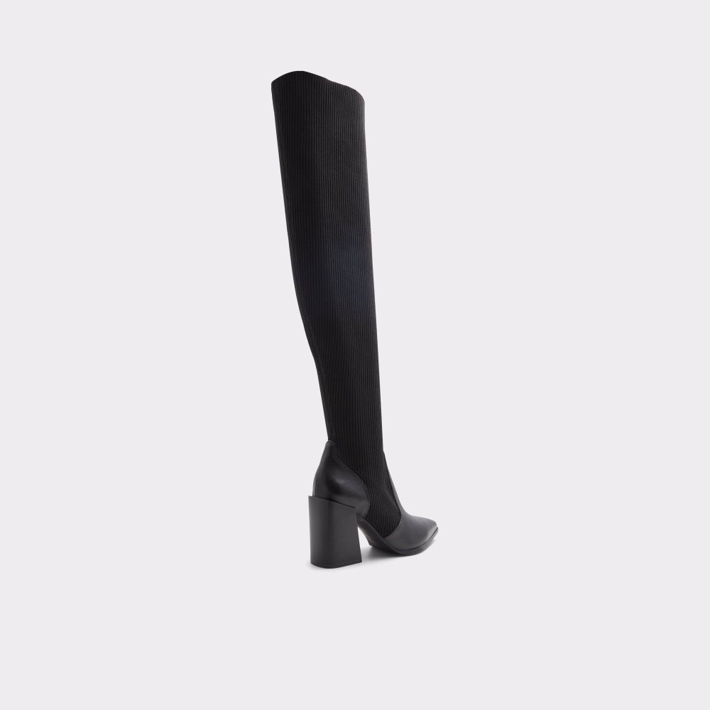 Női Aldo Ganini Knee-high boot Csizma Fekete | 457-QSJCFH
