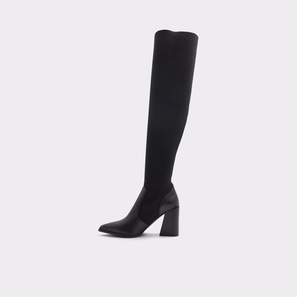 Női Aldo Ganini Knee-high boot Csizma Fekete | 457-QSJCFH
