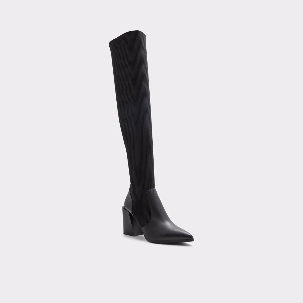 Női Aldo Ganini Knee-high boot Csizma Fekete | 457-QSJCFH