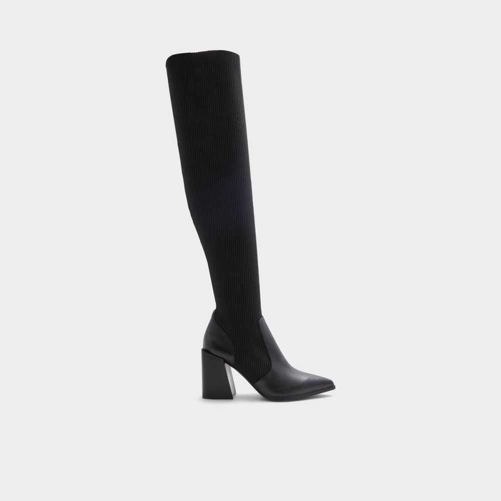 Női Aldo Ganini Knee-high boot Csizma Fekete | 457-QSJCFH