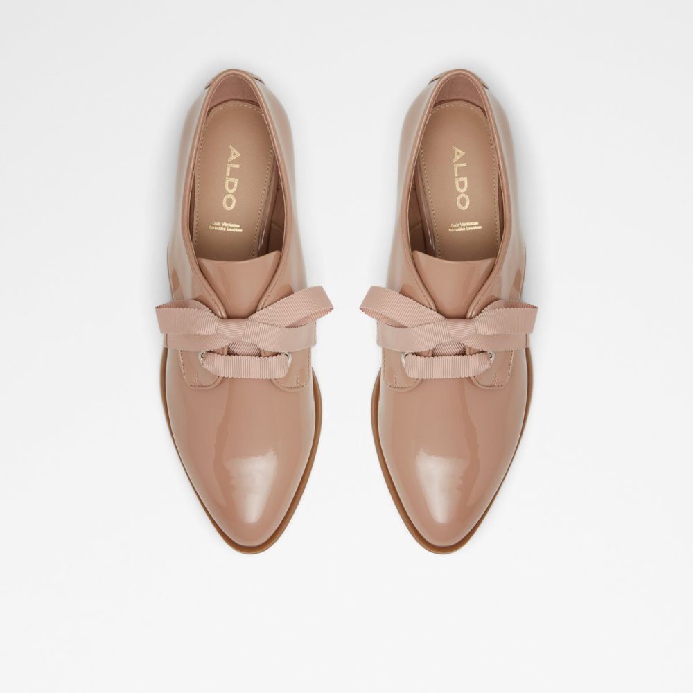 Női Aldo Gemelli Oxford shoe Balerina Cipő Világos Bézs | 948-QDXOHE