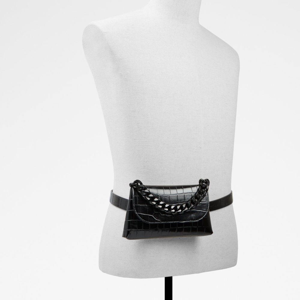 Női Aldo Glamverse Fanny pack Hátizsákok Fekete | 251-AYBFUW