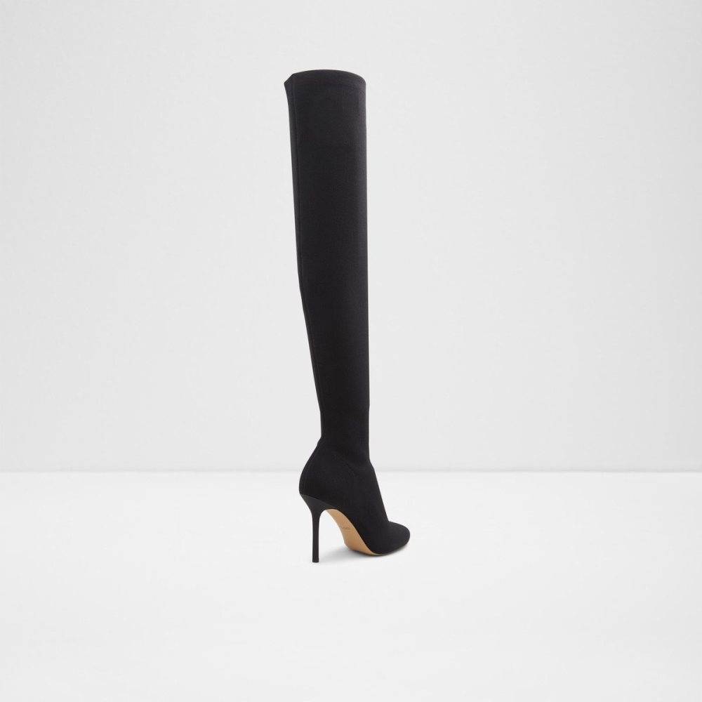 Női Aldo Halobrennon Over-the-knee boot - Stiletto heel Csizma Fekete | 194-RYLAHC