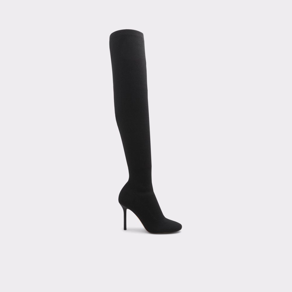 Női Aldo Halobrennon Over-the-knee boot - Stiletto heel Csizma Fekete | 194-RYLAHC