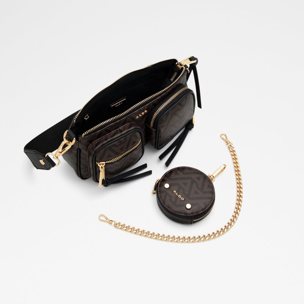 Női Aldo Iconistrope Crossbody bag Crossbody Táska Barna | 309-ECPBAN