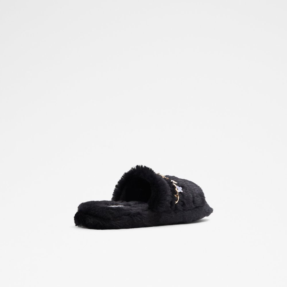 Női Aldo Jennanalia Slippers Papucs Fekete Arany | 725-RZNSKT