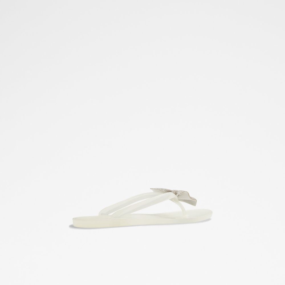 Női Aldo Kahala Flat sandal Szandál Fehér | 231-ODXEFJ