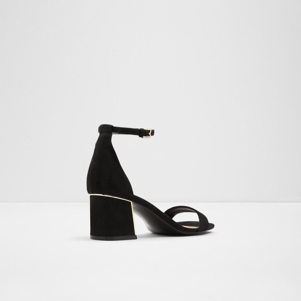 Női Aldo Kedeaviel High heel sandal Blokk Sarkú Cipő Fekete | 509-FLKEIX