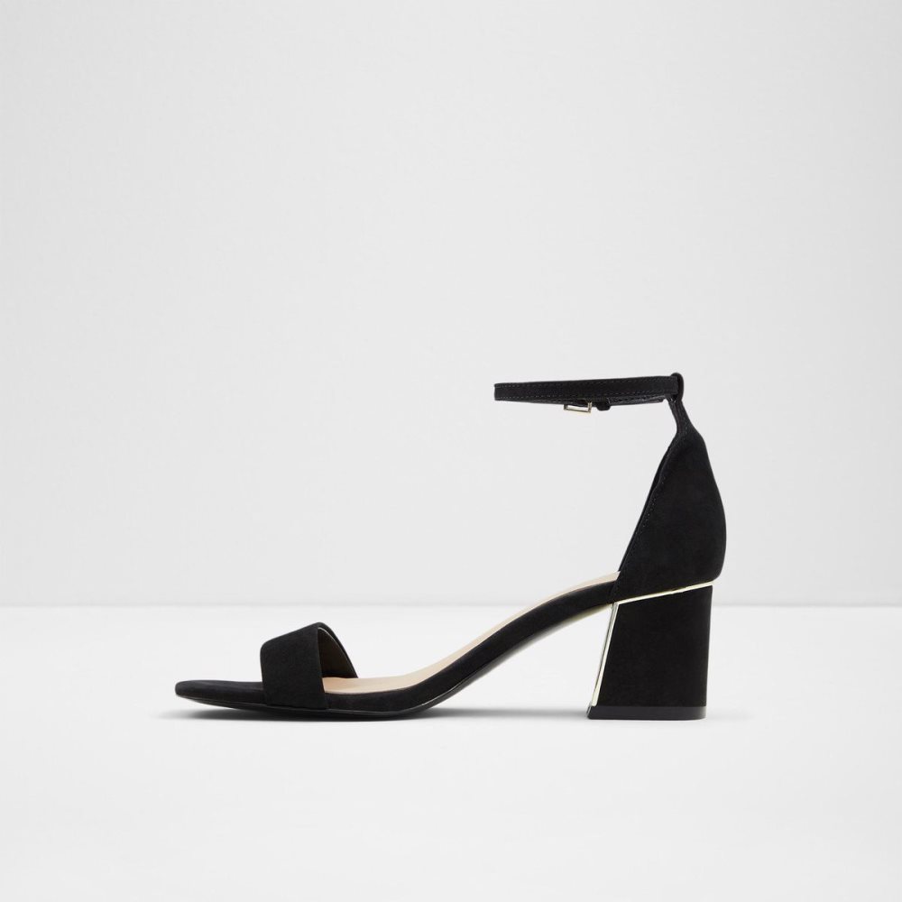 Női Aldo Kedeaviel High heel sandal Blokk Sarkú Cipő Fekete | 509-FLKEIX