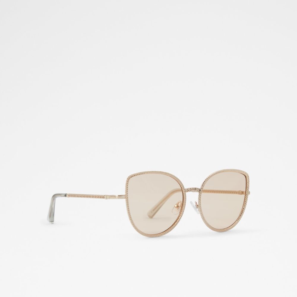 Női Aldo Kedira Cat eye sunglasses Napszemüveg Arany | 706-FMYIRW