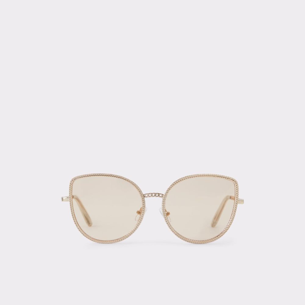 Női Aldo Kedira Cat eye sunglasses Napszemüveg Arany | 706-FMYIRW