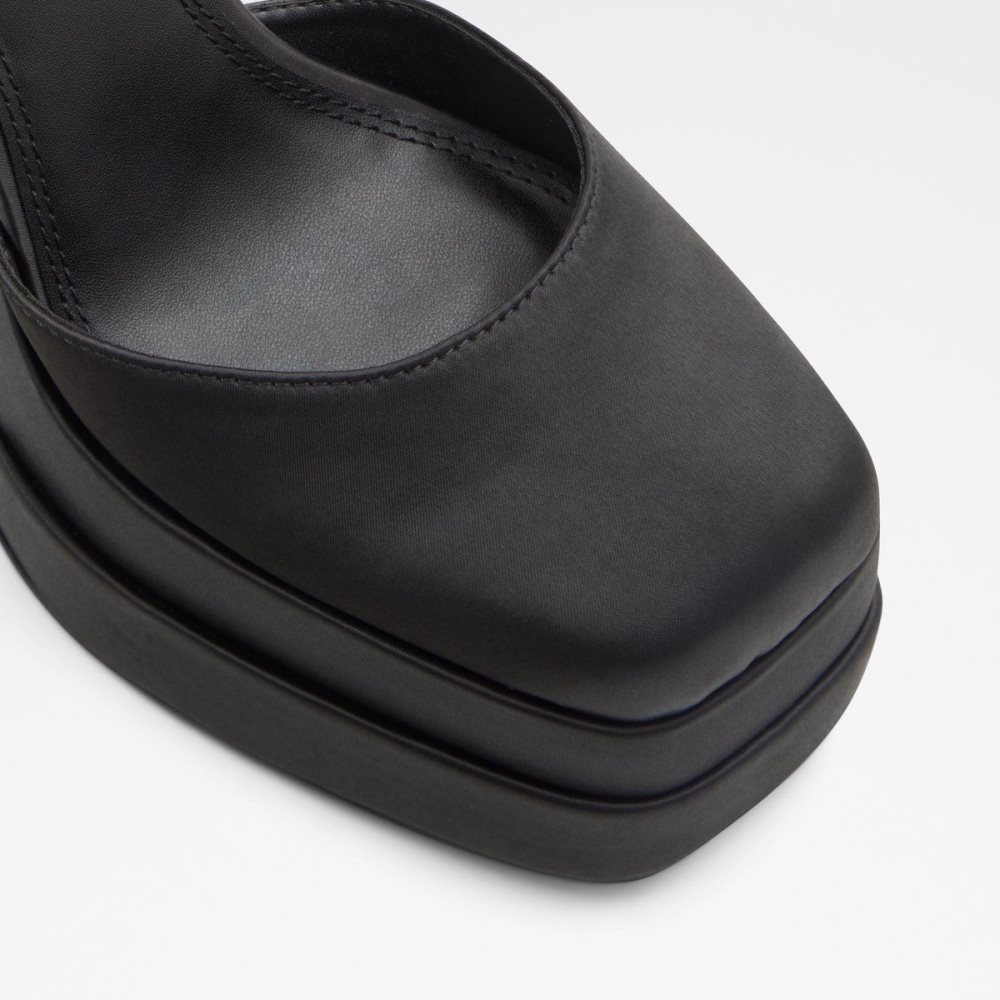 Női Aldo Kersaudy Ankle strap heeled shoe - Plateforme Platform Cipő Fekete | 501-GYQWBC