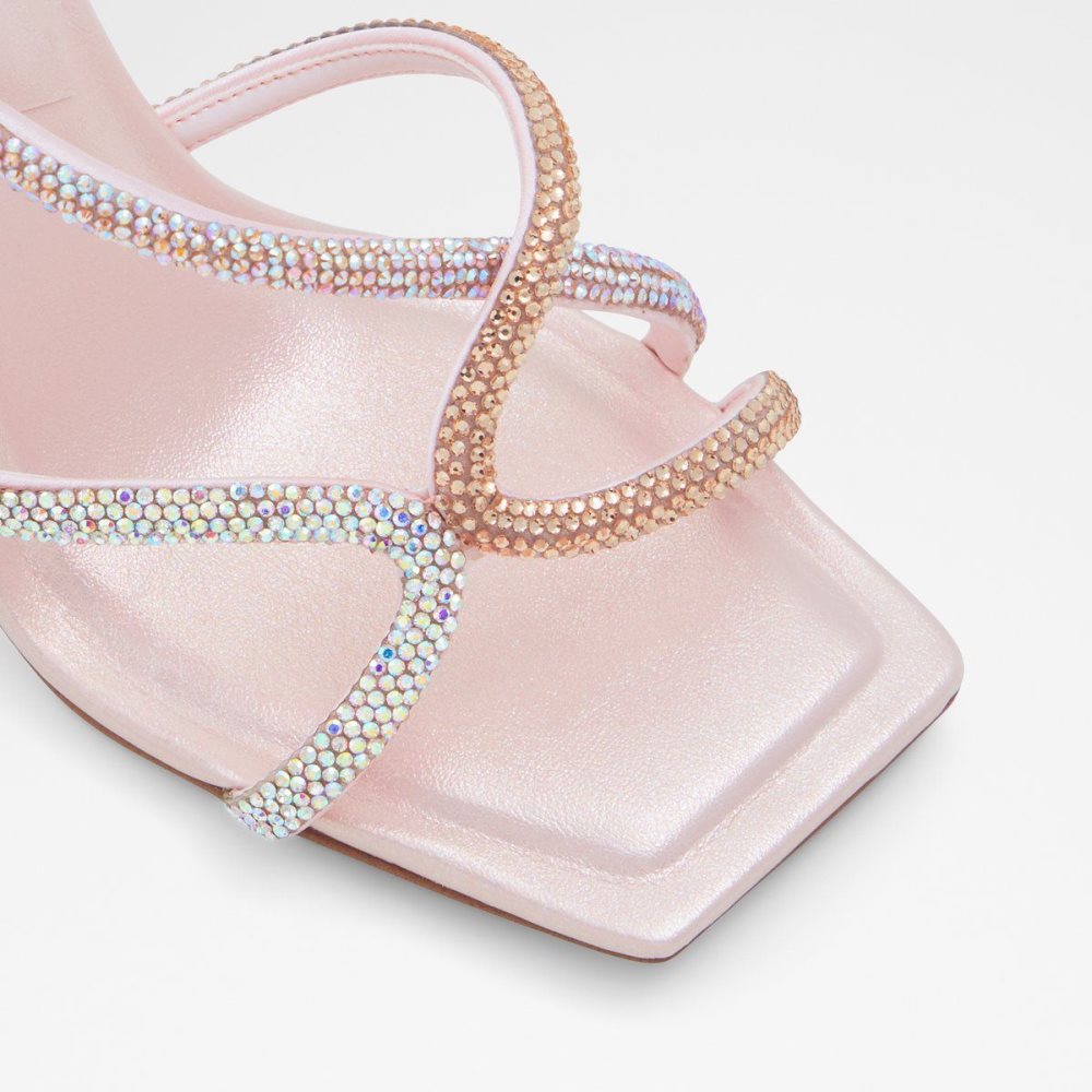 Női Aldo Krolewna Strappy high heel sandal - Stiletto heel Szandál Világos Rózsaszín | 849-WUFROI