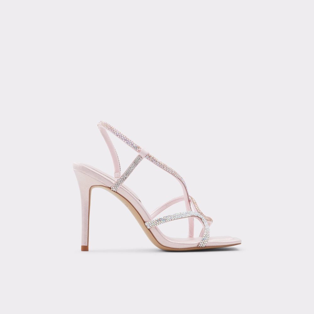 Női Aldo Krolewna Strappy high heel sandal - Stiletto heel Szandál Világos Rózsaszín | 849-WUFROI