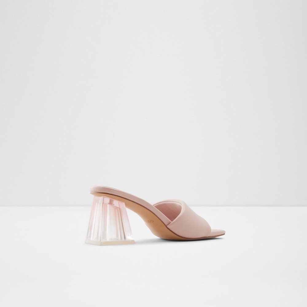 Női Aldo Kylah High heel sandal - Block heel Blokk Sarkú Cipő Világos Rózsaszín | 650-UOASFM