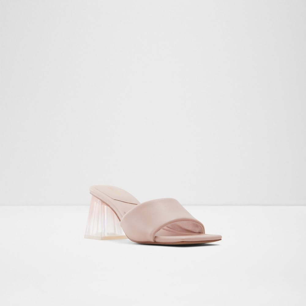 Női Aldo Kylah High heel sandal - Block heel Blokk Sarkú Cipő Világos Rózsaszín | 650-UOASFM