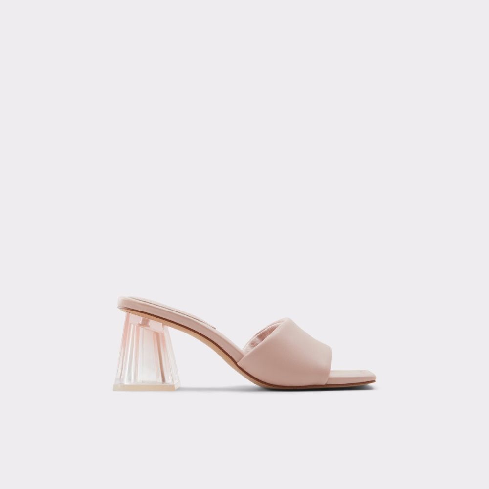 Női Aldo Kylah High heel sandal - Block heel Blokk Sarkú Cipő Világos Rózsaszín | 650-UOASFM