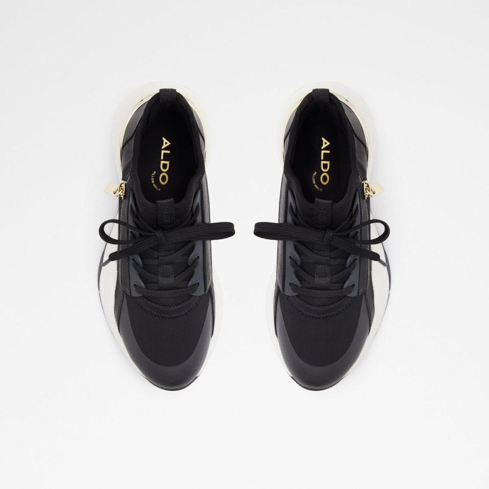 Női Aldo Labedar Wedge sneaker - Jogger sole Sportcipő Fekete | 073-QWSMBI
