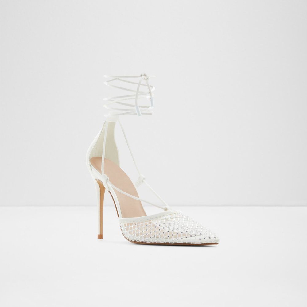 Női Aldo Ladanten Strappy heeled shoe Magassarkú Fehér | 476-MIPKGQ