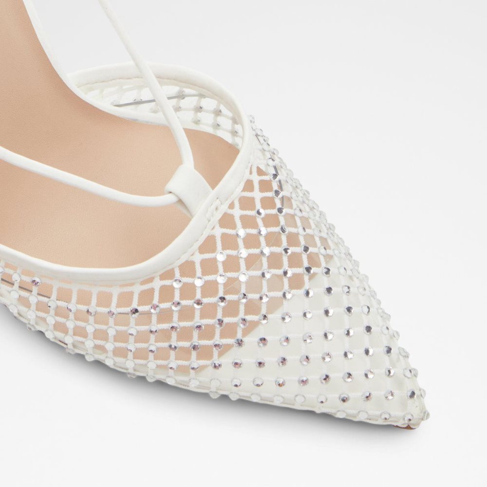 Női Aldo Ladanten Strappy heeled shoe Magassarkú Fehér | 476-MIPKGQ