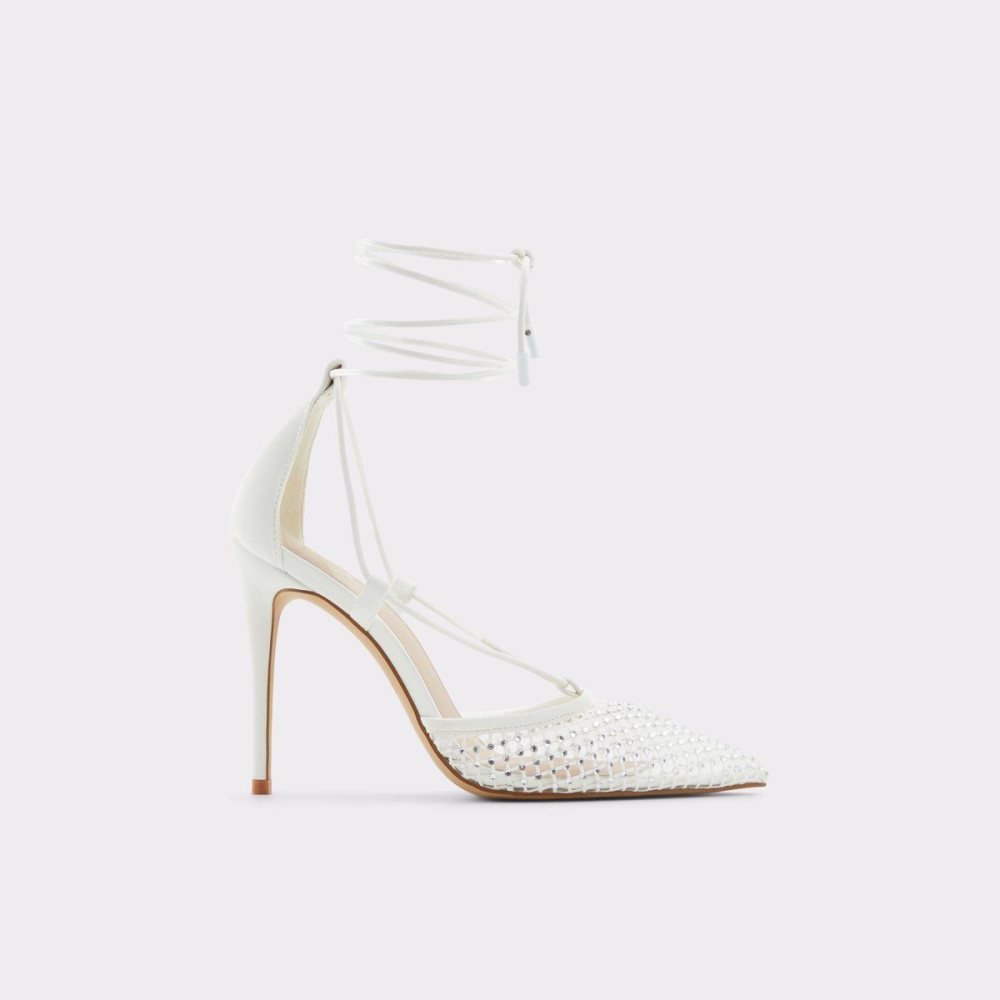 Női Aldo Ladanten Strappy heeled shoe Magassarkú Fehér | 476-MIPKGQ
