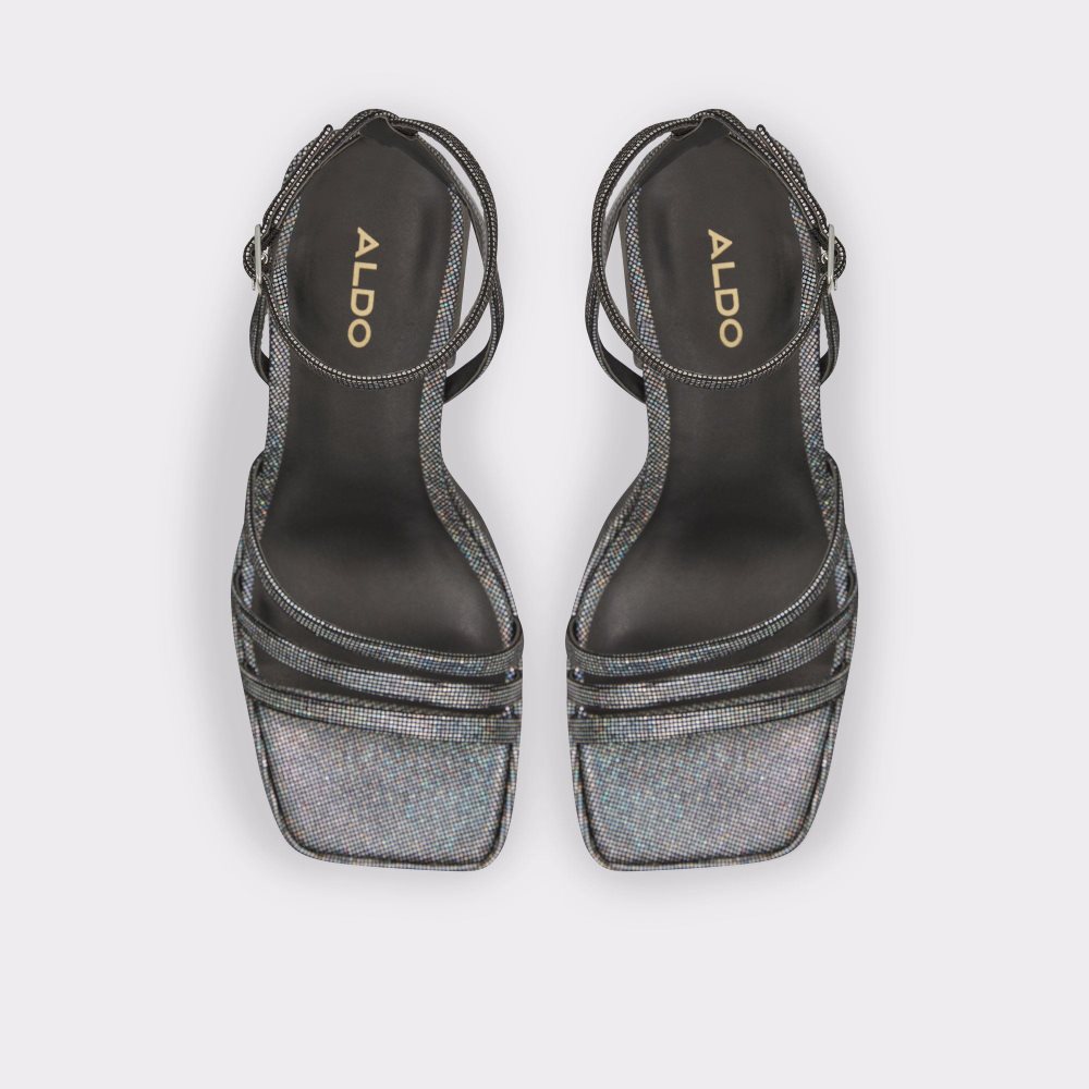 Női Aldo Landabriver Strappy heeled sandal - Flatform Platform Cipő Titán | 395-LMBJHF