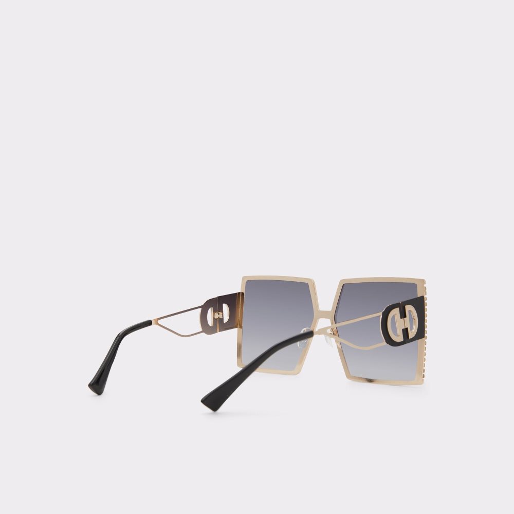 Női Aldo Leewin Sunglasses Napszemüveg Fekete Arany | 867-ITWVFC