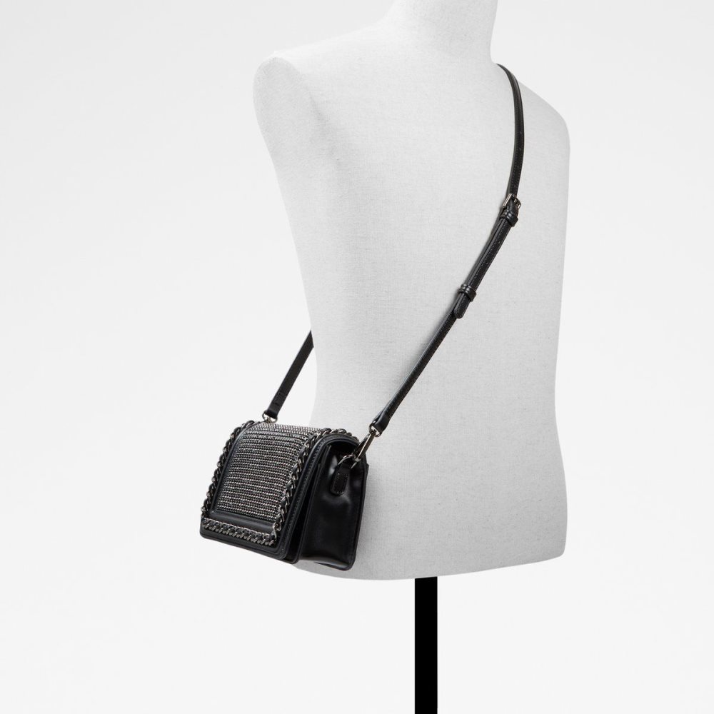 Női Aldo Lxgreenwald Crossbody bag Crossbody Táska Fekete | 720-WDHNKG