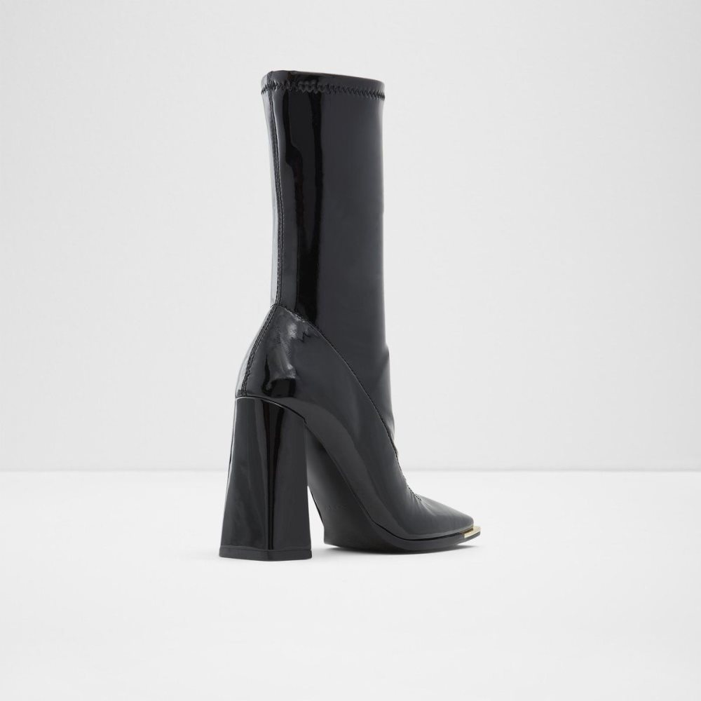 Női Aldo Metro Ankle boot - Block heel Csizma Fekete | 062-CXOLAH