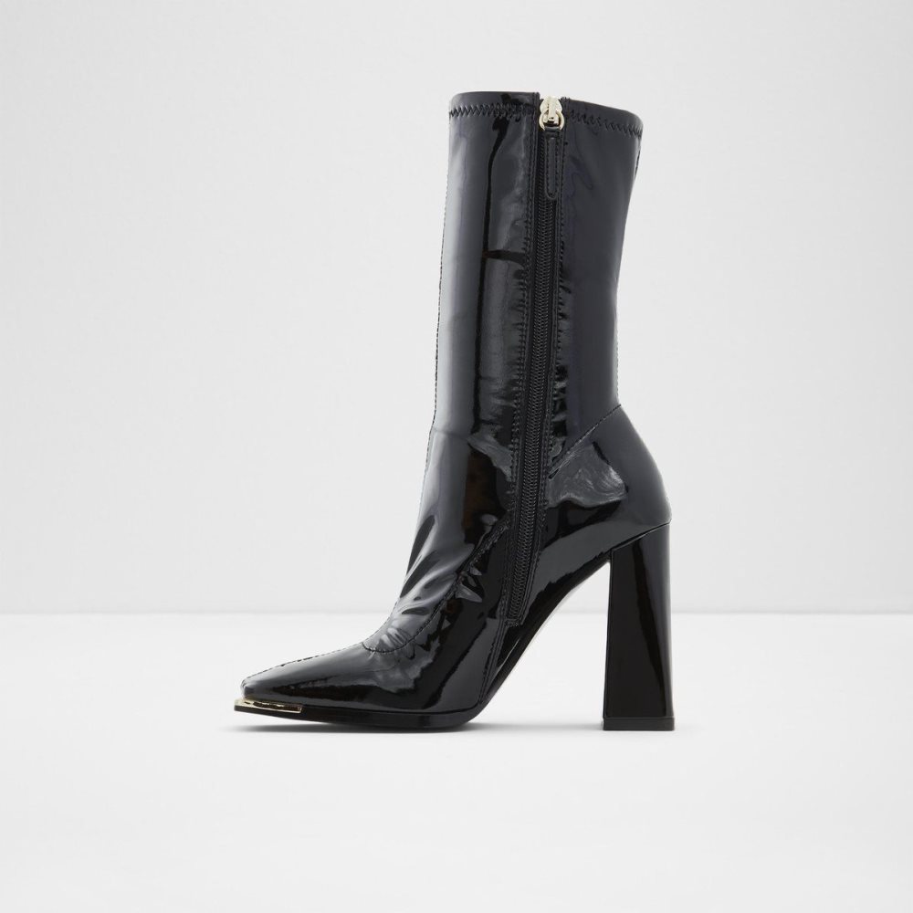 Női Aldo Metro Ankle boot - Block heel Csizma Fekete | 062-CXOLAH