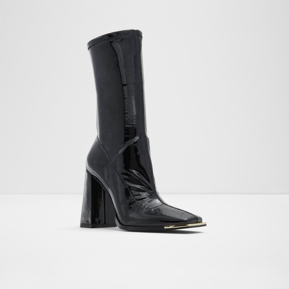 Női Aldo Metro Ankle boot - Block heel Csizma Fekete | 062-CXOLAH