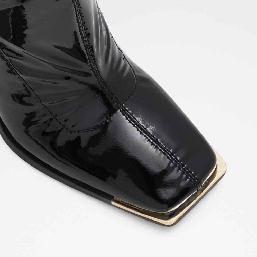 Női Aldo Metro Ankle boot - Block heel Csizma Fekete | 062-CXOLAH