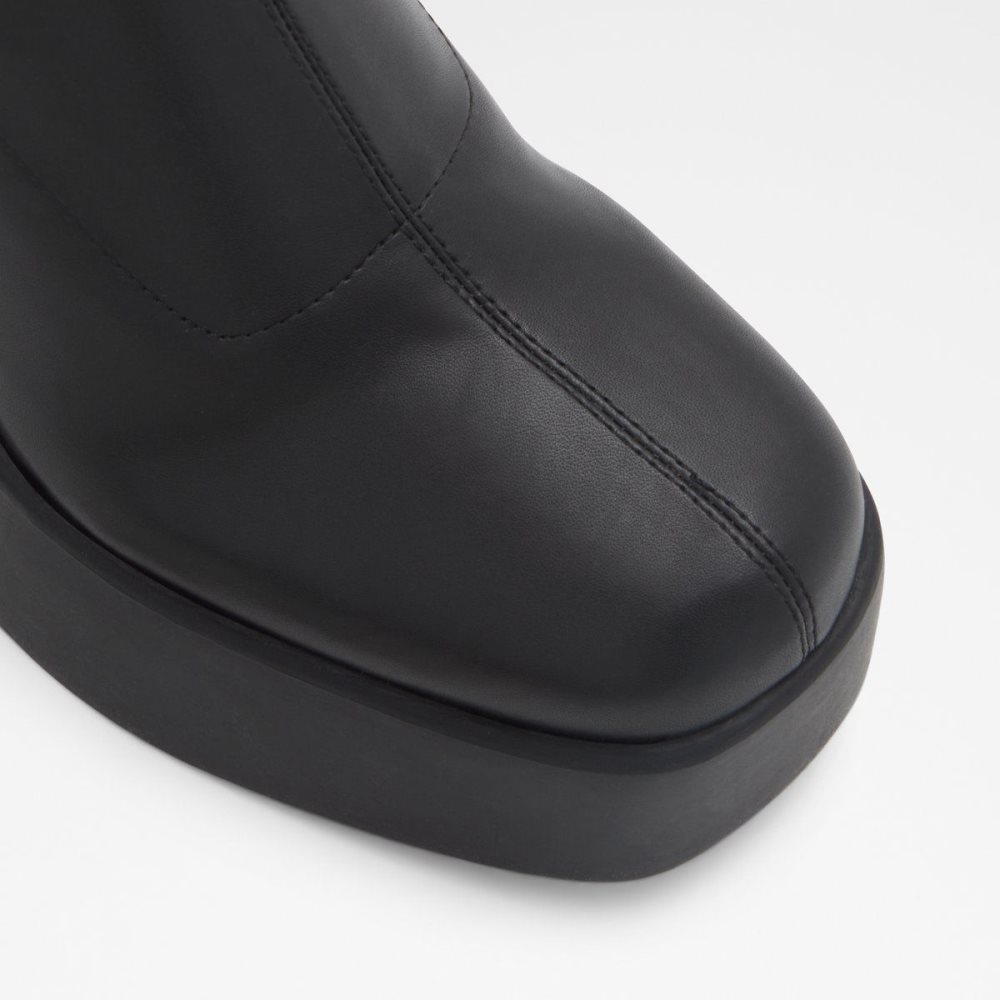 Női Aldo Moulin Knee-high boot Csizma Fekete | 792-HZYKEX