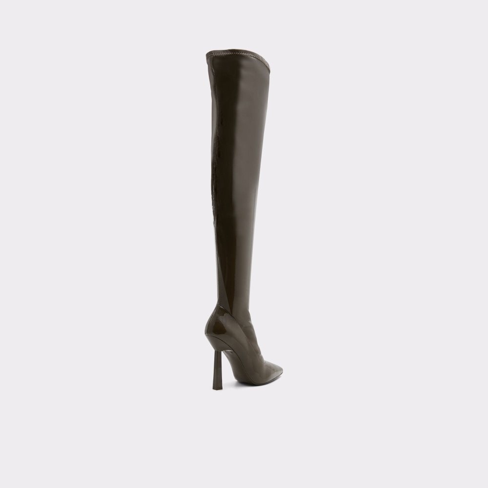 Női Aldo Nella Over-the-knee boot Csizma Khaki | 095-CYXIJT