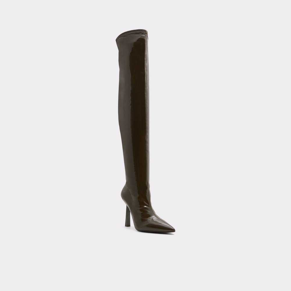 Női Aldo Nella Over-the-knee boot Csizma Khaki | 095-CYXIJT