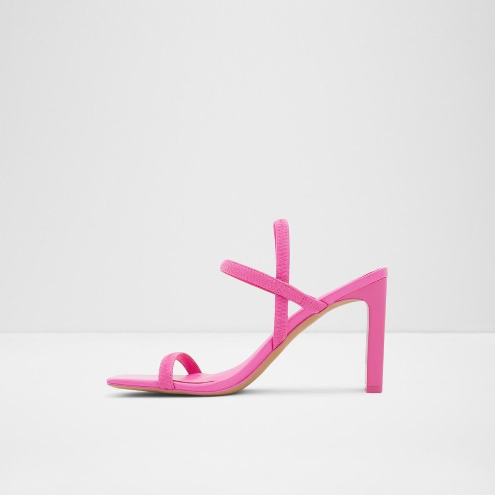 Női Aldo Okurr Strappy high heel sandal - Block heel Szandál Fukszia | 026-RYQSTC