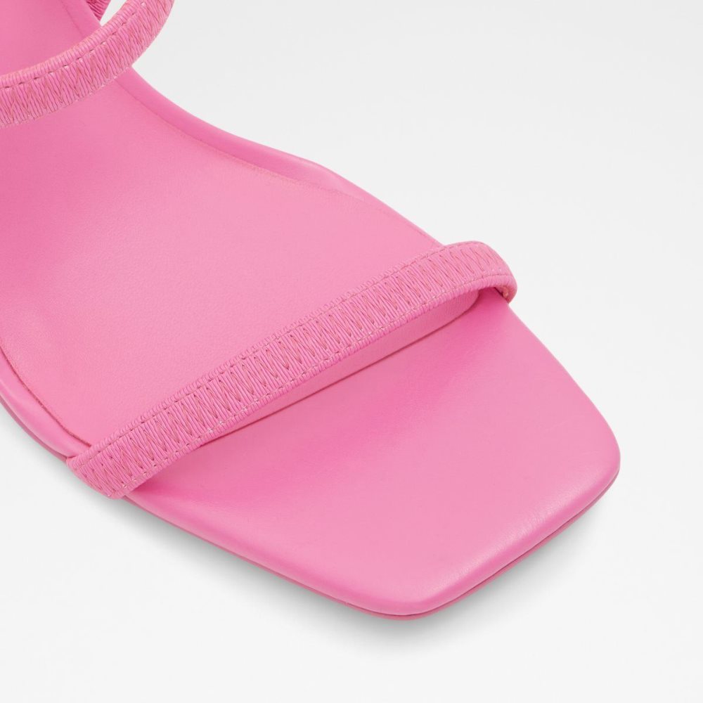 Női Aldo Okurr Strappy high heel sandal - Block heel Szandál Fukszia | 026-RYQSTC