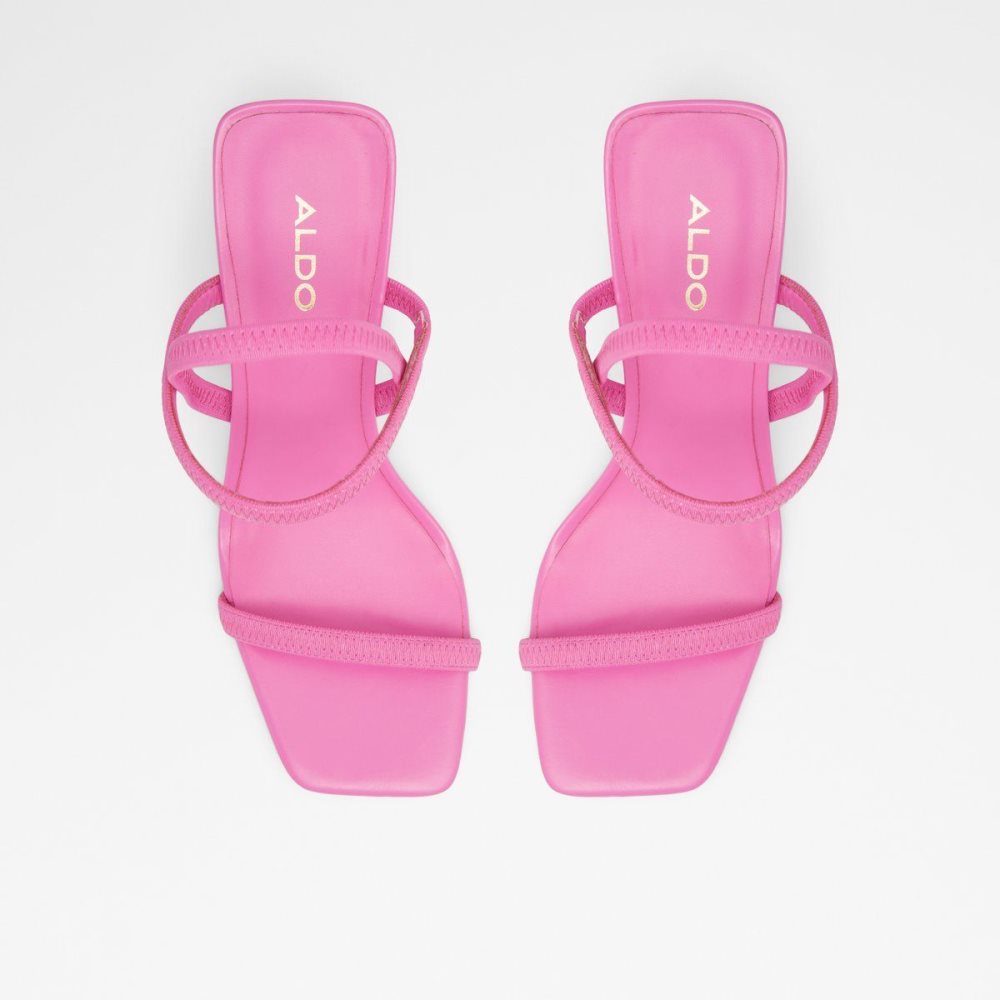 Női Aldo Okurr Strappy high heel sandal - Block heel Szandál Fukszia | 026-RYQSTC