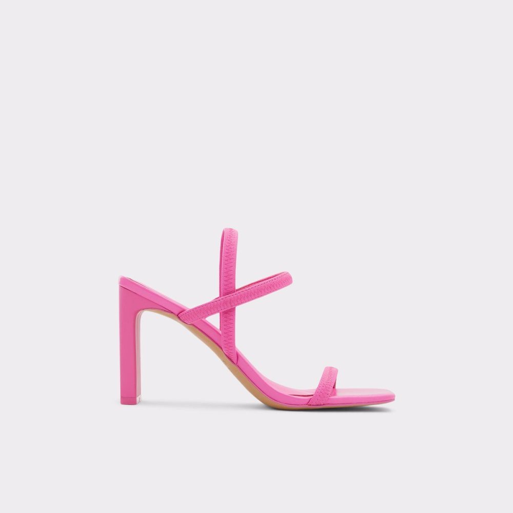 Női Aldo Okurr Strappy high heel sandal - Block heel Szandál Fukszia | 026-RYQSTC