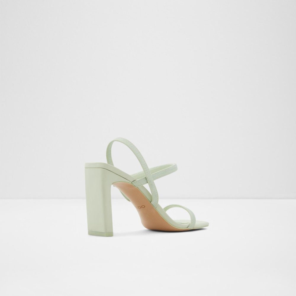 Női Aldo Okurr Strappy high heel sandal - Block heel Blokk Sarkú Cipő Világos Zöld | 428-ILDFJX