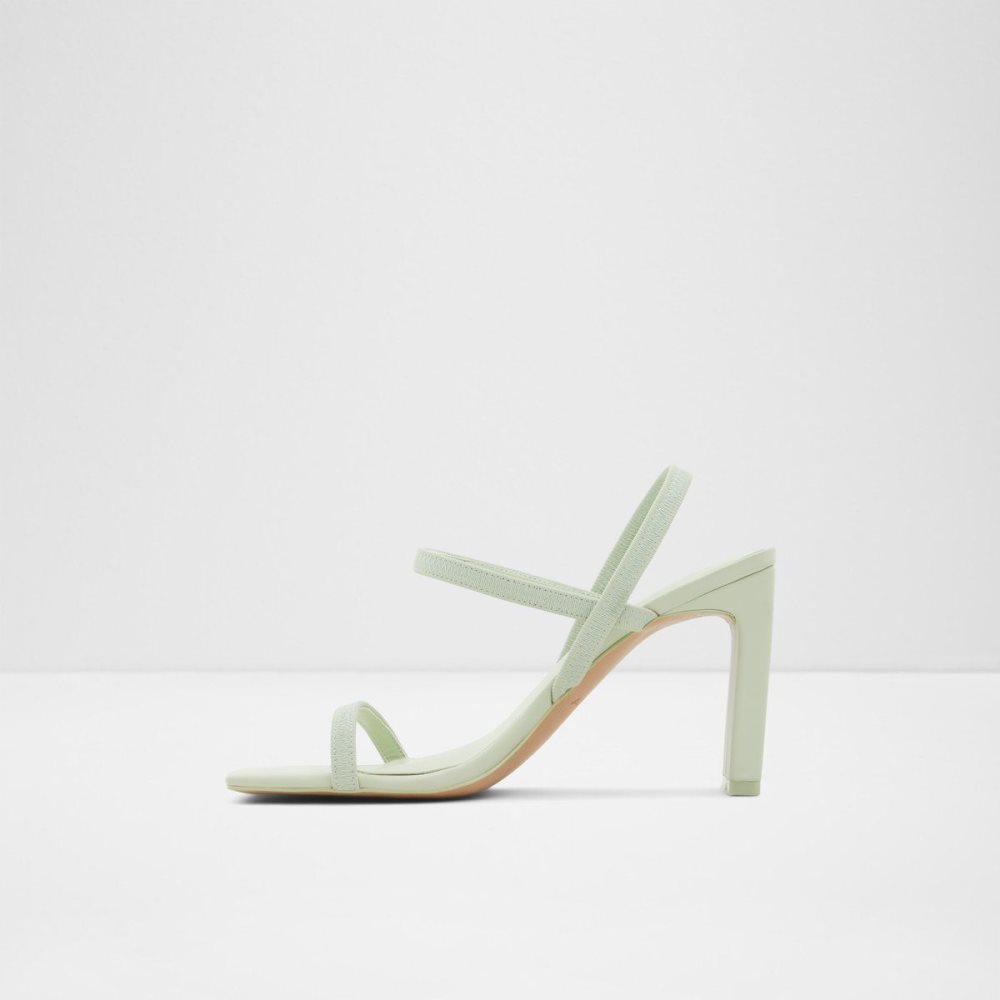 Női Aldo Okurr Strappy high heel sandal - Block heel Blokk Sarkú Cipő Világos Zöld | 428-ILDFJX