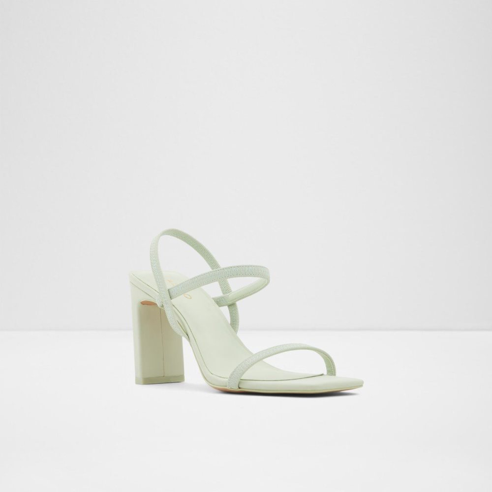 Női Aldo Okurr Strappy high heel sandal - Block heel Blokk Sarkú Cipő Világos Zöld | 428-ILDFJX
