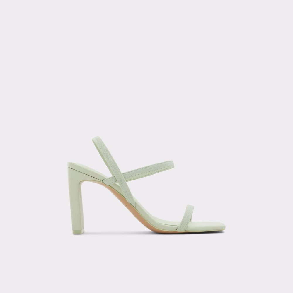 Női Aldo Okurr Strappy high heel sandal - Block heel Blokk Sarkú Cipő Világos Zöld | 428-ILDFJX