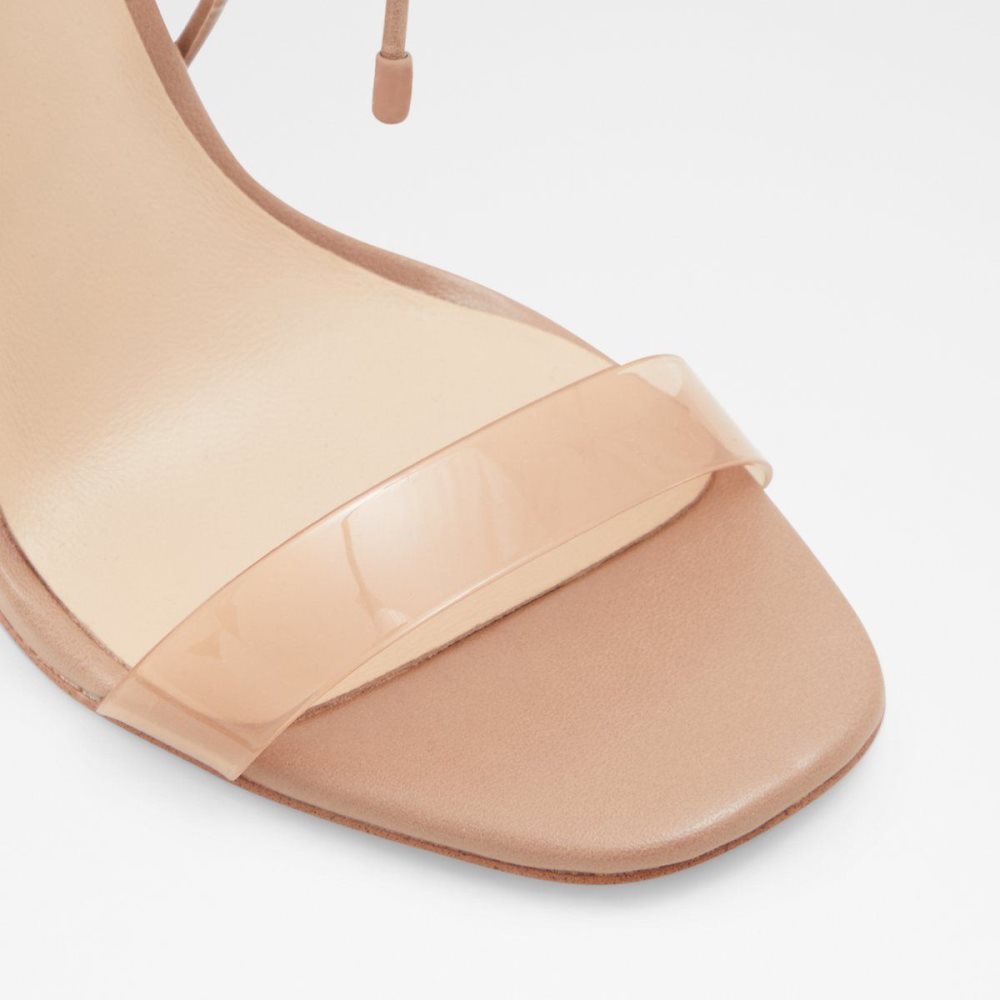 Női Aldo Onardonia Strappy heeled sandal Magassarkú Bézs | 601-ANOCST