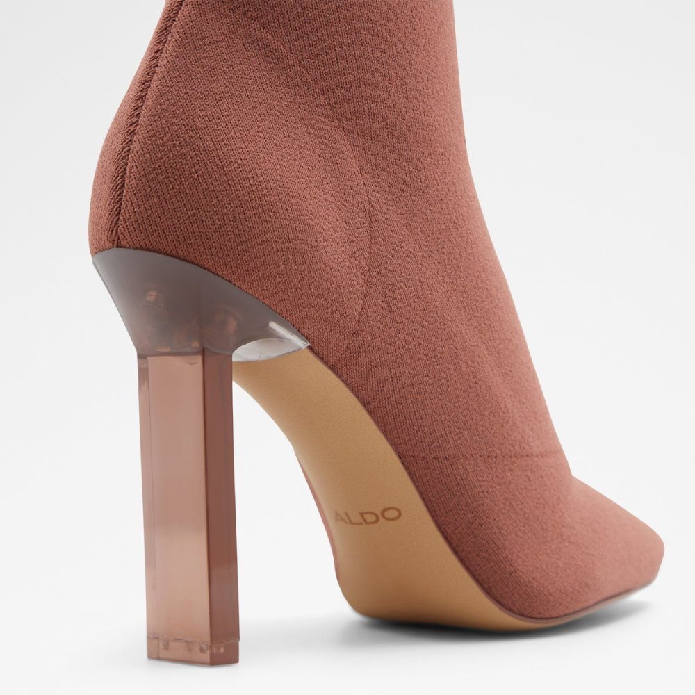 Női Aldo Ovieda Ankle boot Bokacsizma Piros | 592-RIPMQS