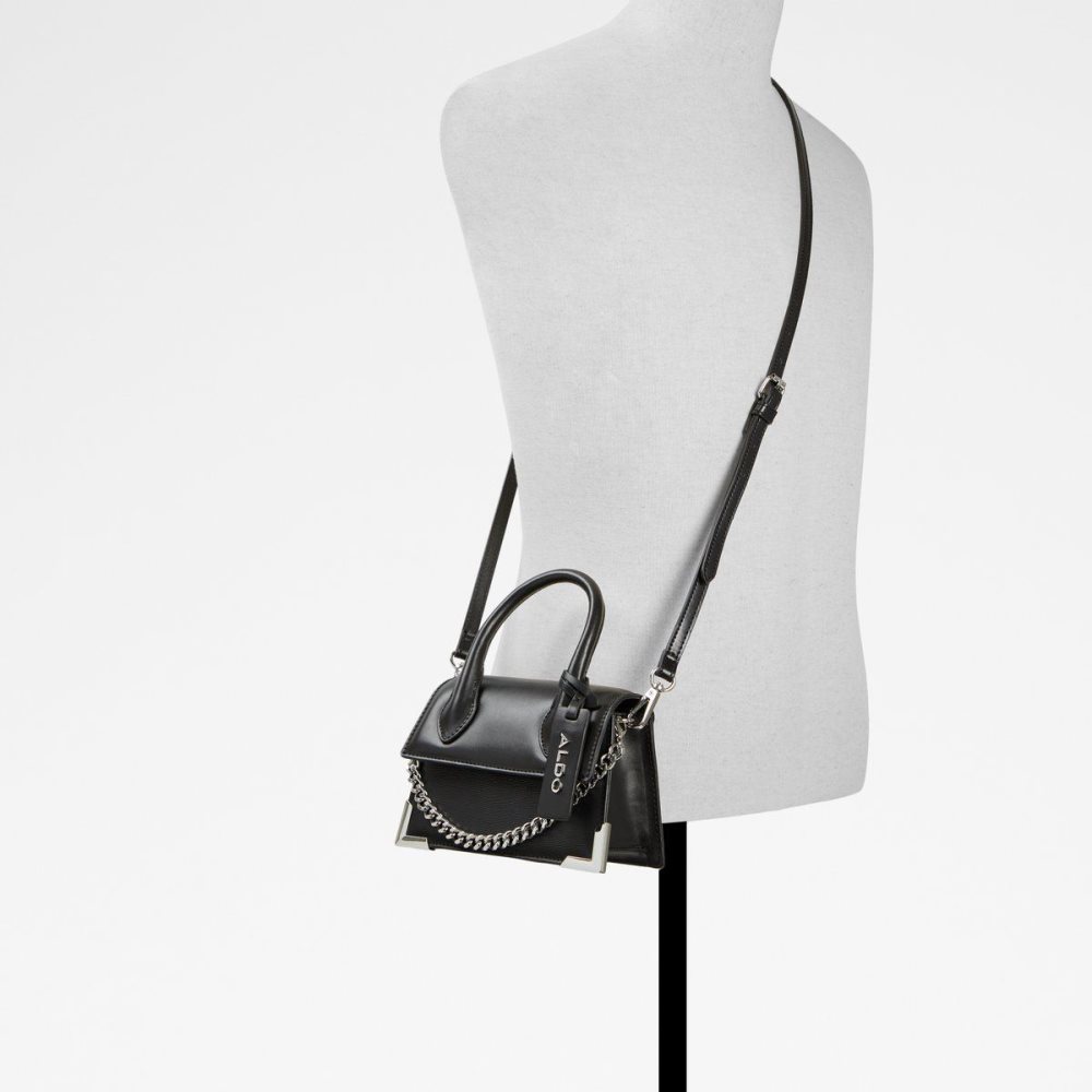 Női Aldo Pythonia Top handle bag Clutch Fekete | 597-XMJRLB