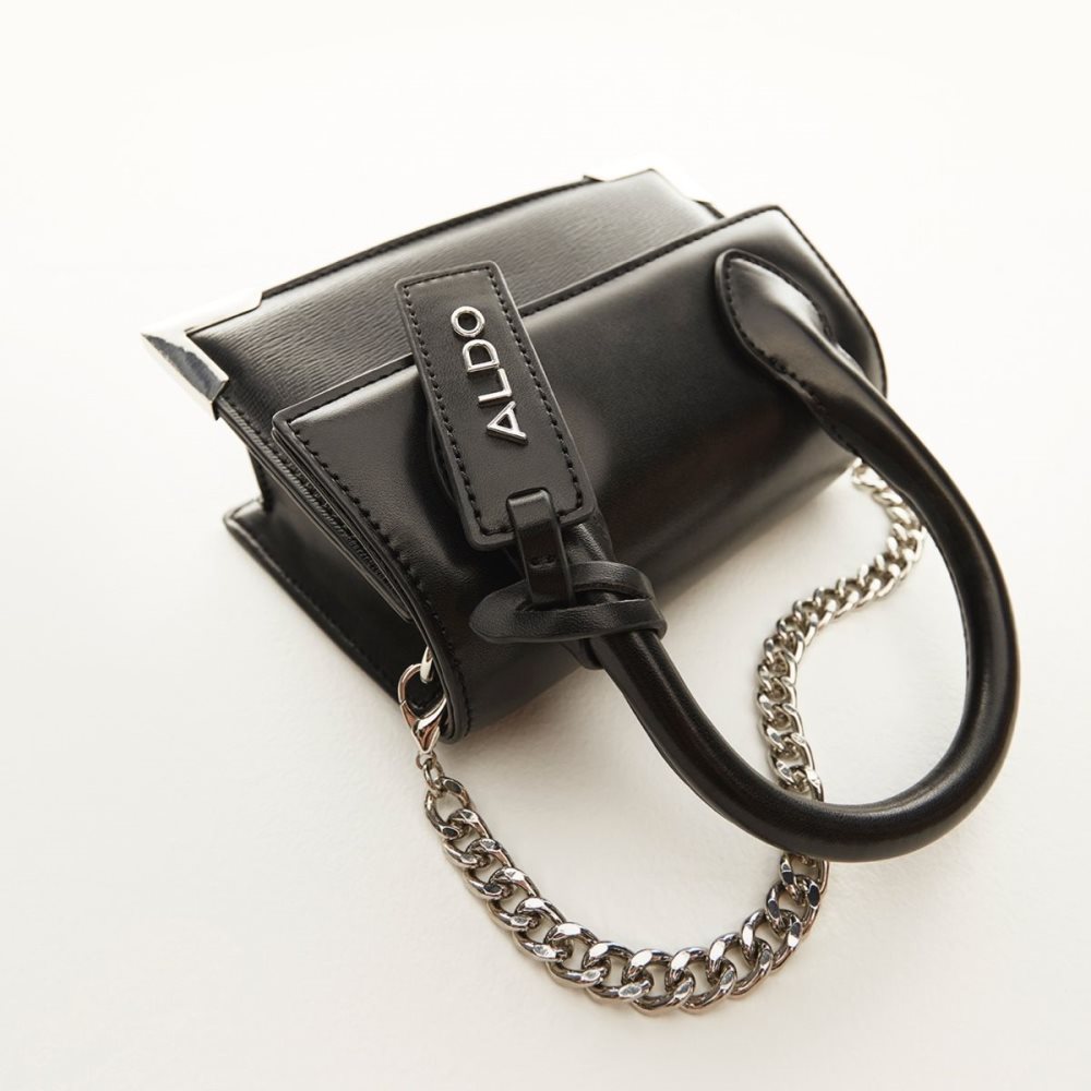Női Aldo Pythonia Top handle bag Clutch Fekete | 597-XMJRLB